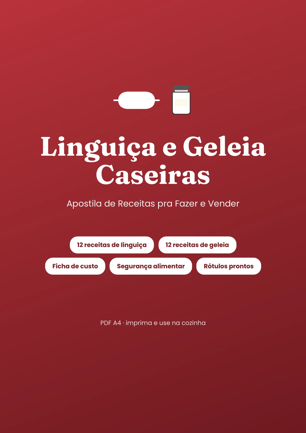 Página real do PDF Linguiça e Geleia Caseiras: capa